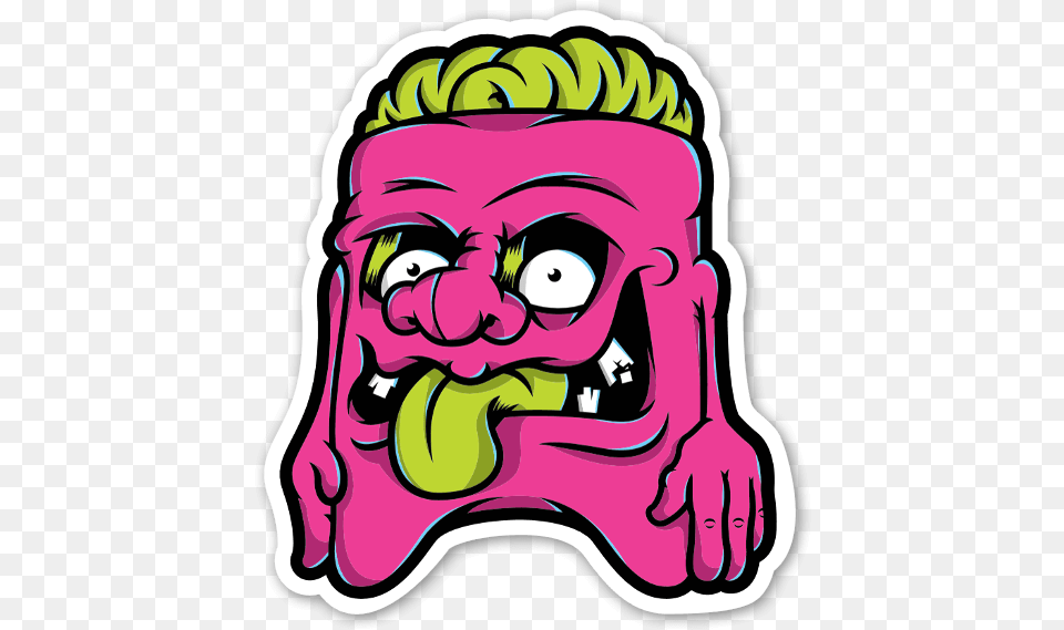 Baker Dangerbrain Weird Dude Sticker, Tennis Ball, Tennis, Ball, Sport Png Image