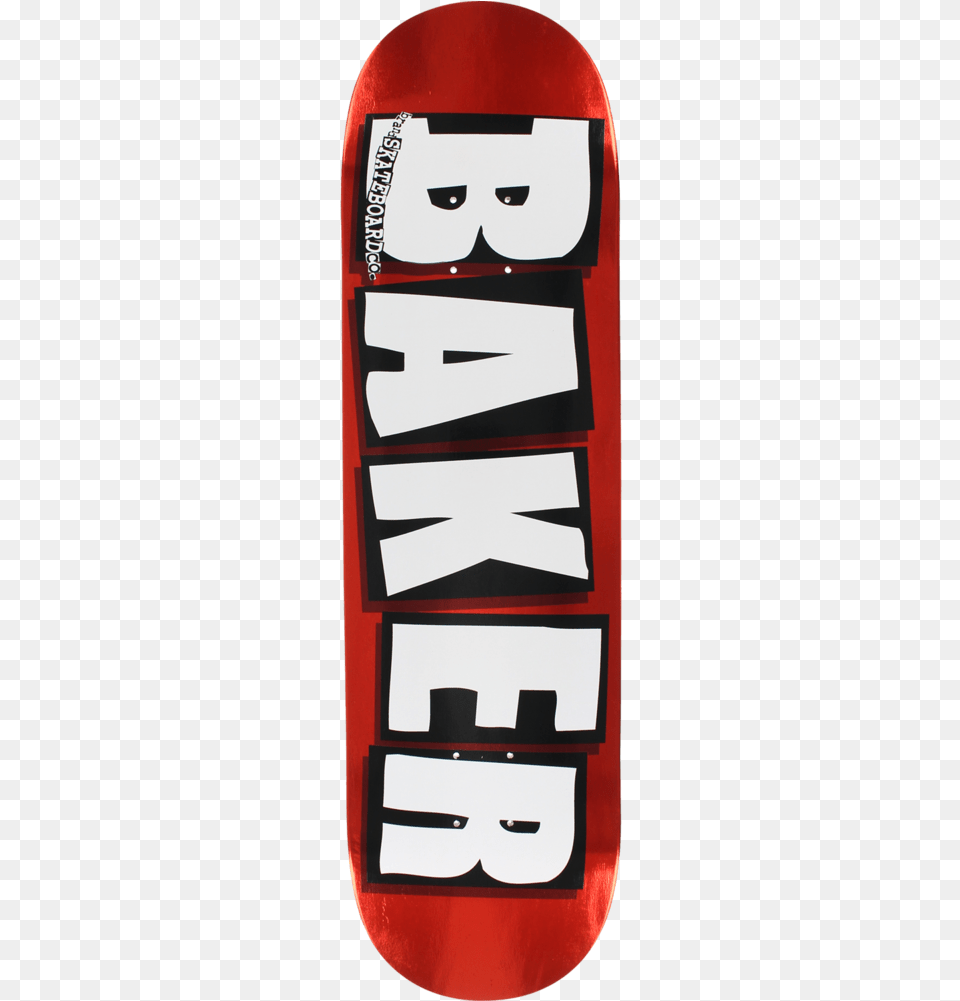 Baker Red Skateboard Deck, Sticker, Logo, Face, Head Png