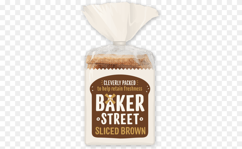 Baker Street Sliced Brown, Powder, Paper, Flour, Food Free Png Download