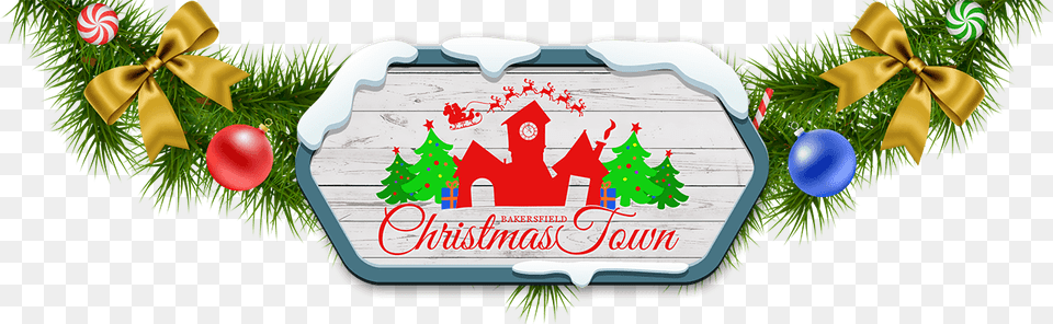 Bakersfield Christmas Town Logo, Balloon Free Transparent Png