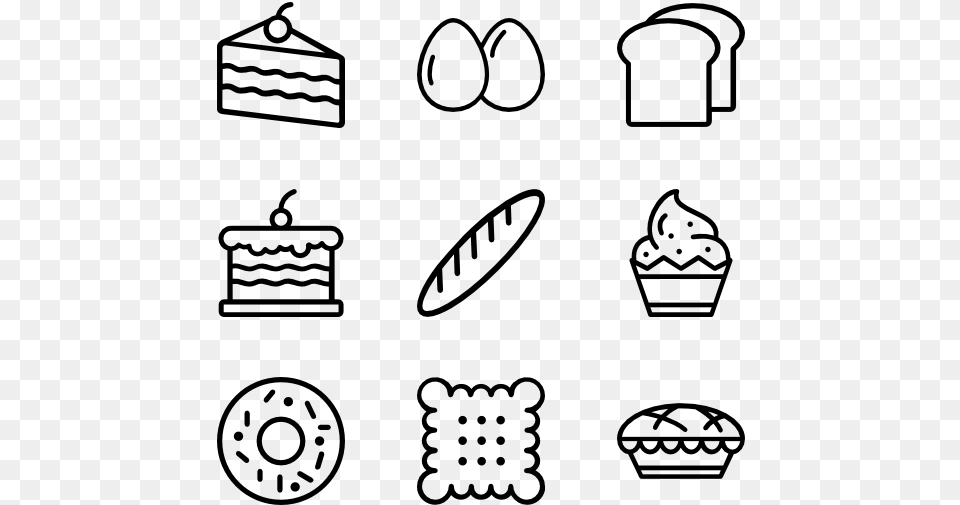 Bakery And Cake Phone Email Icon, Gray Png Image