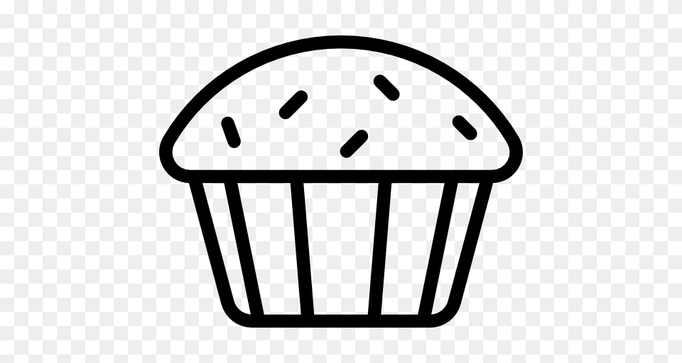 Bakery Baked Food And Restaurant Cupcake Muffin Dessert, Gray Png