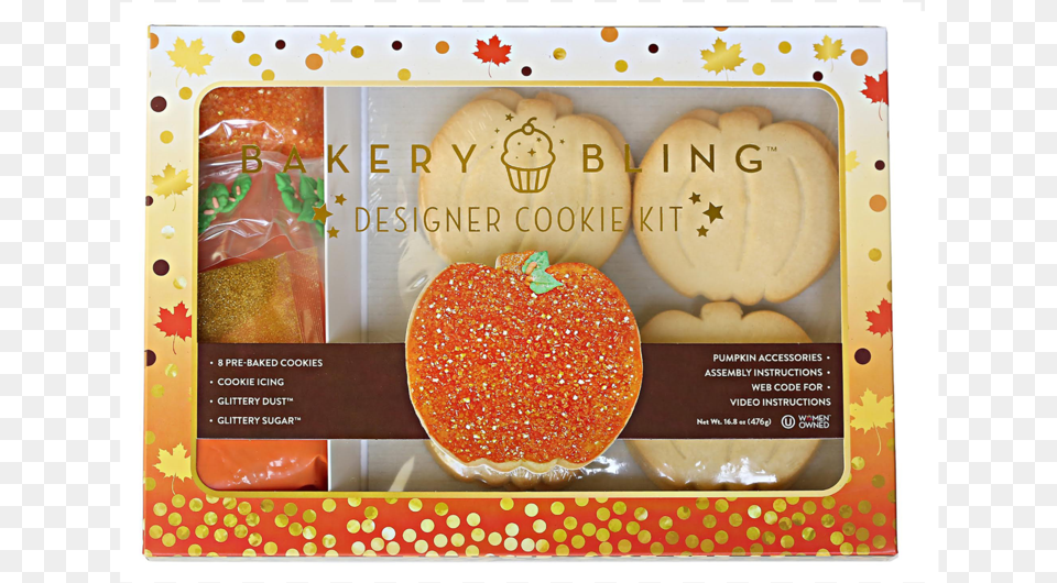 Bakery Bling Fall Designer Cookie Kit With Edible Glitter Cookie Decorating, Food, Sweets, Bread Png Image