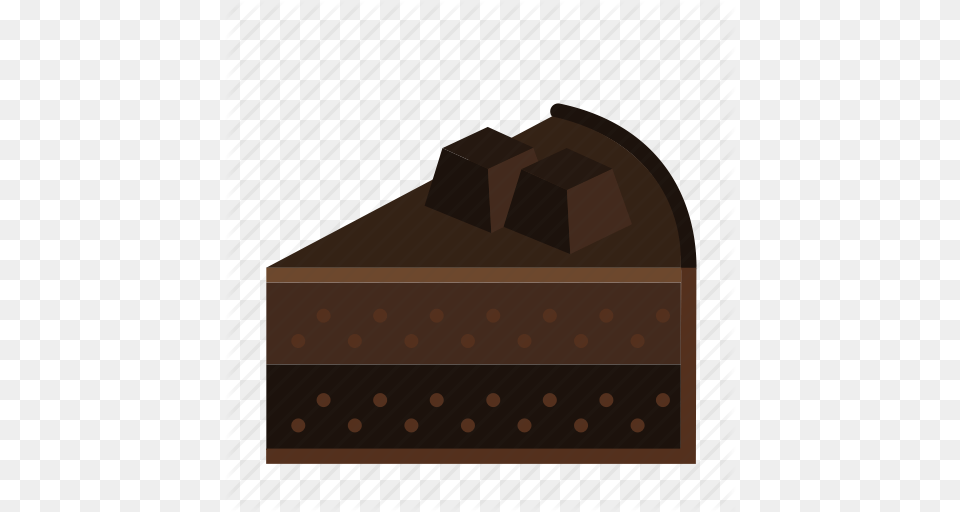Bakery Cake Cake Piece Chocolate Dark Food Sweets Icon Free Png Download