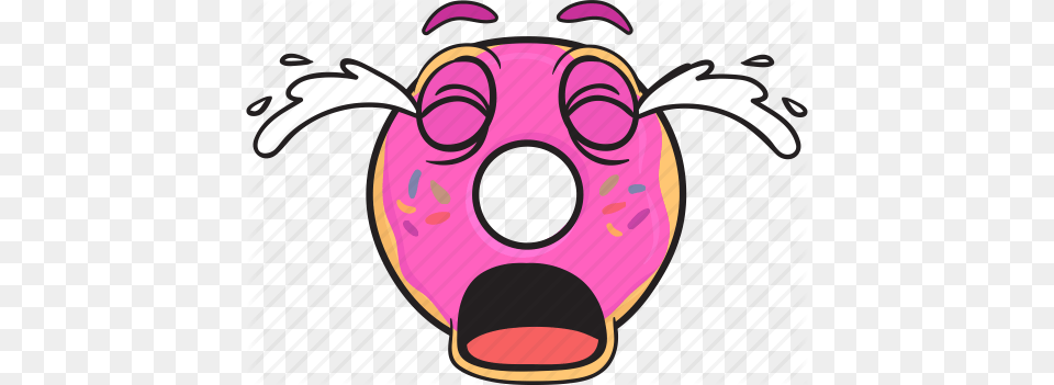 Bakery Cartoon Donut Doughnut Emoji Smiley Icon Icon Search, Food, Sweets, Purple Free Png