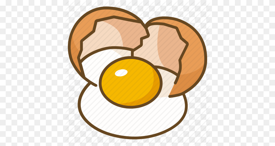 Bakery Cooking Cracked Egg Ingredient Icon, Food Free Png Download