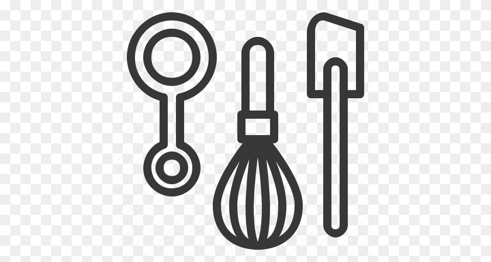 Bakery Cooking Measuring Spoon Pastry Spatula Whisk Icon, Cutlery, Appliance, Device, Electrical Device Free Png