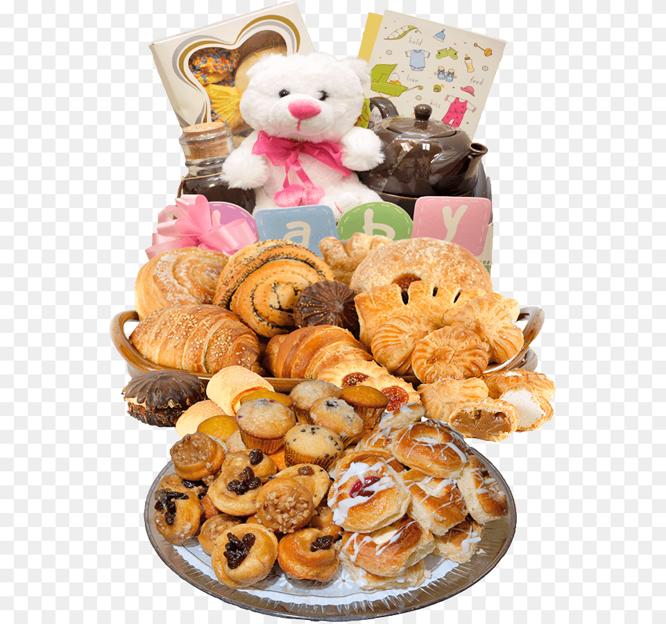 Bakery Items Baked Goods, Teddy Bear, Toy, Bread, Food Free Png