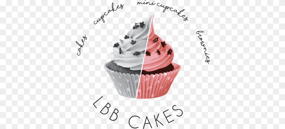 Bakery Logo Design For Lbb Cakes Cupcake, Cake, Cream, Dessert, Food Free Png