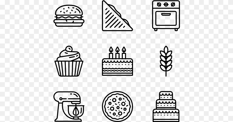 Bakery School Icon Vector, Gray Free Png