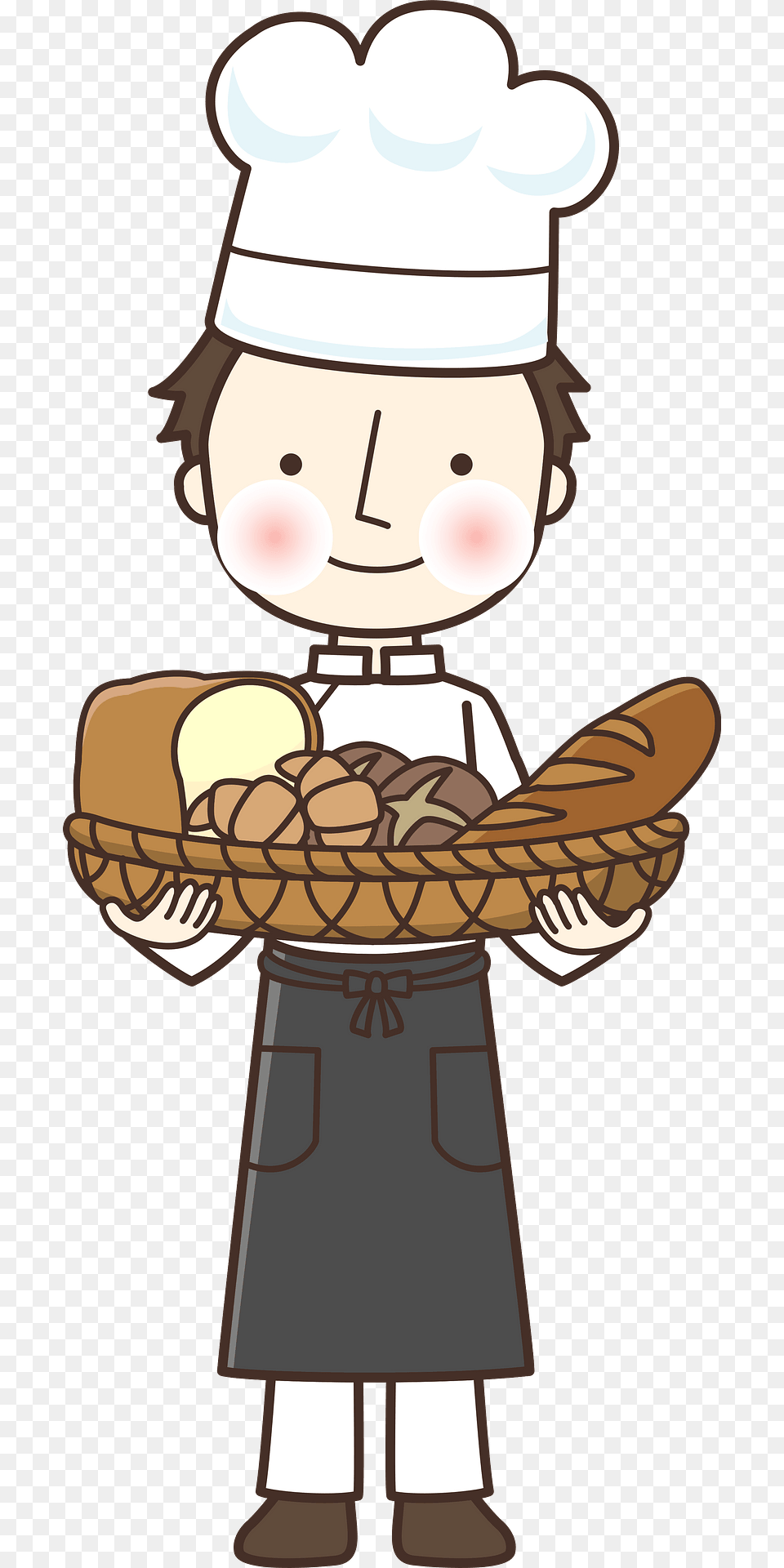 Bakery Shop Baker Clipart, People, Person, Face, Head Free Png