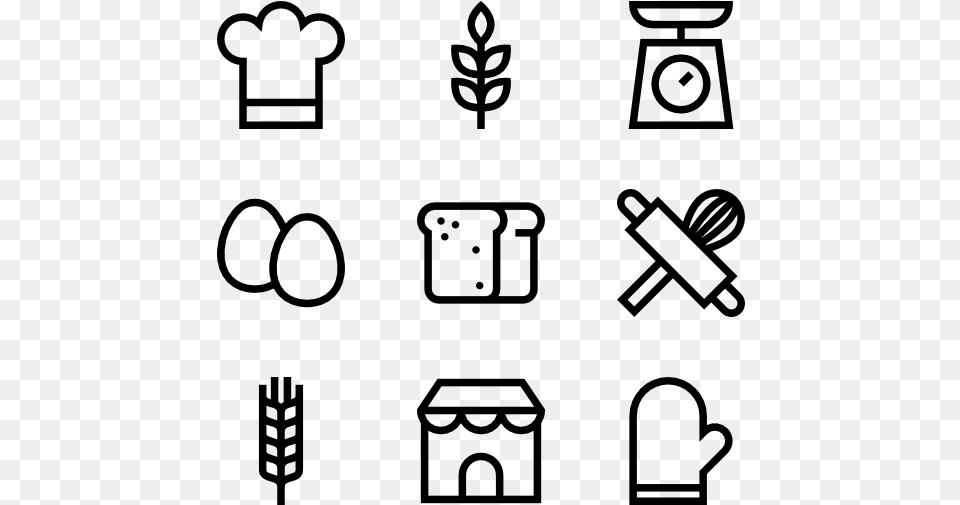 Bakery Vector Food Icon, Gray Png Image