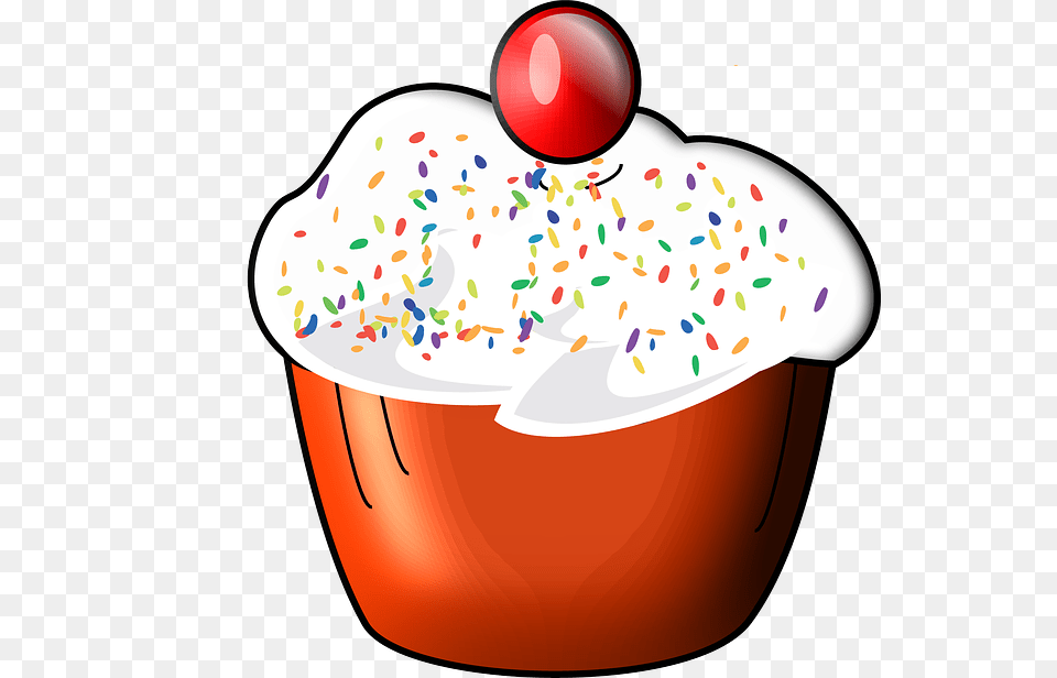 Baking Cupcakes Is A Chemical Change, Birthday Cake, Cake, Cream, Cupcake Free Png Download