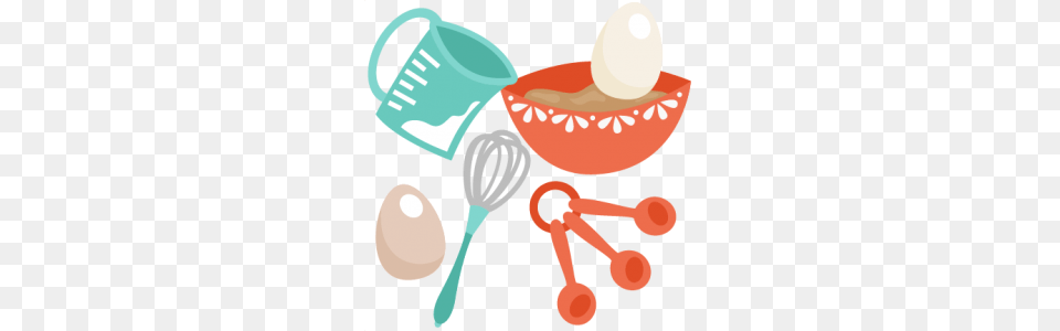 Baking Set Miss Kate Cuttables Clip Art Birthday, Cutlery, Spoon, Cup, Appliance Free Png