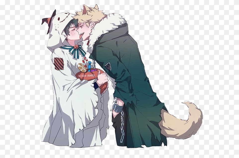 Bakudeku Halloween Bakugo Midoriya Kacchan Bakugou Deku X Bakugou Halloween, Book, Comics, Publication, Adult Free Transparent Png