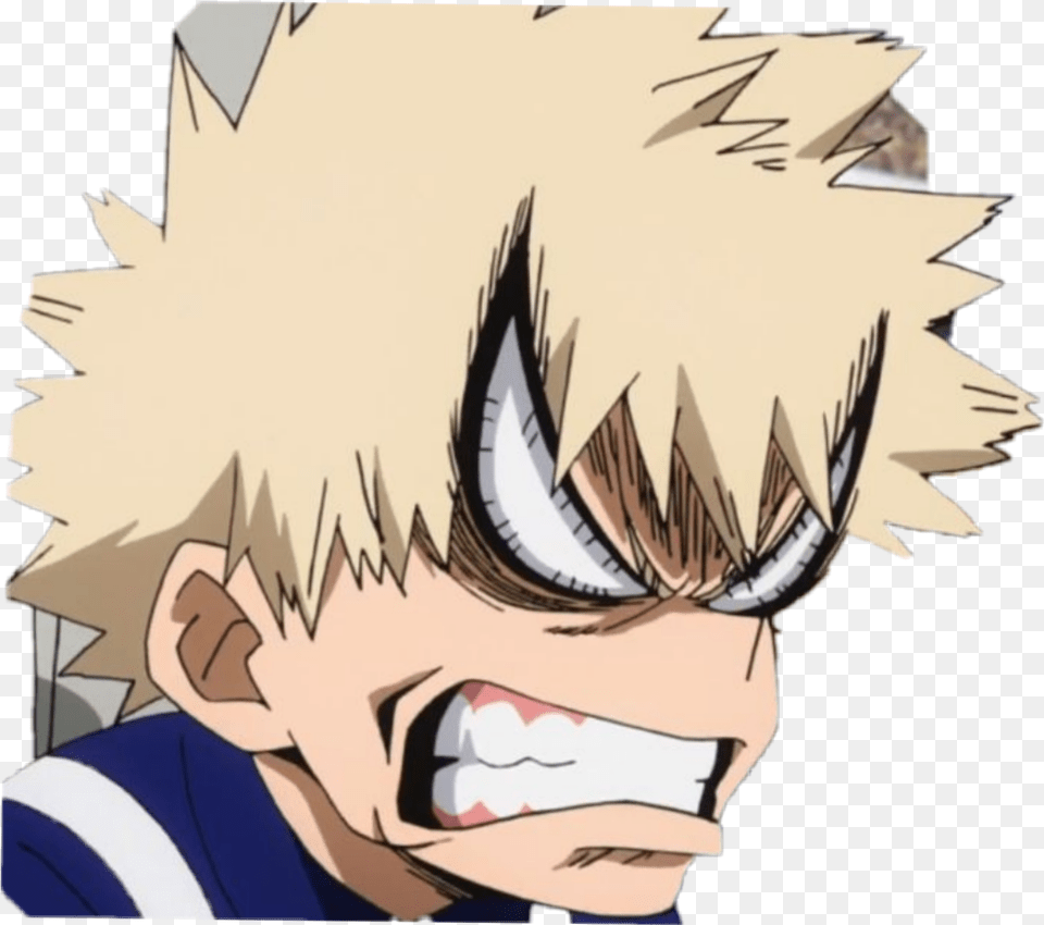 Bakugo Bakugou Katsuki Sticker By Ren Bokuro No Hero Academia Stiker, Anime, Book, Comics, Person Png Image