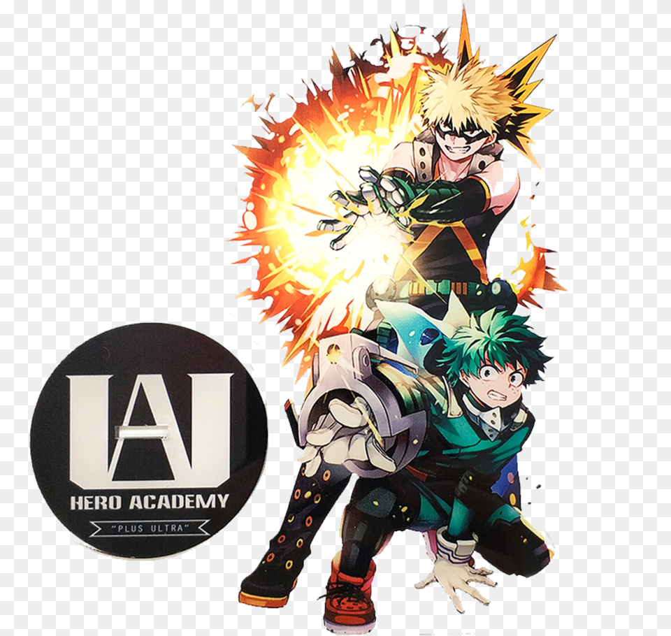 Bakugo Midoriya Acrylic Figure Katsuki Bakugou, Book, Publication, Comics, Person Png Image