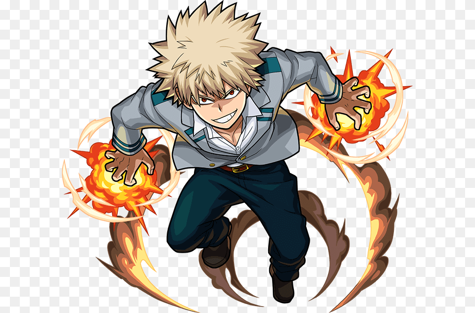 Bakugou Katsuki Transparent, Publication, Book, Comics, Person Png Image