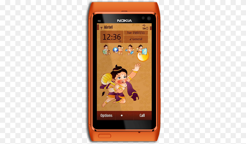 Bal Hanuman Theme Nokia, Electronics, Mobile Phone, Phone, Baby Png Image