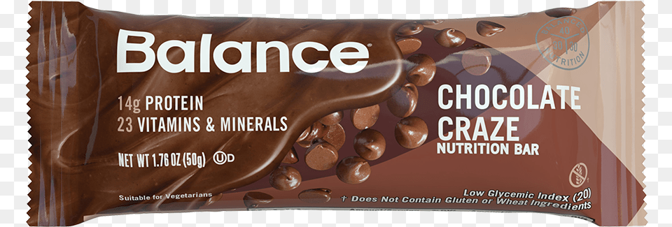 Balance Bar Nutrition Bar Chocolate Craze, Food, Sweets, Dessert, Cocoa Png