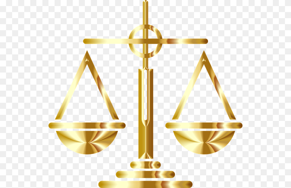 Balance Court Justice Icon Law Lawyer Measure Gold Scales Of Justice, Cross, Symbol Free Png Download