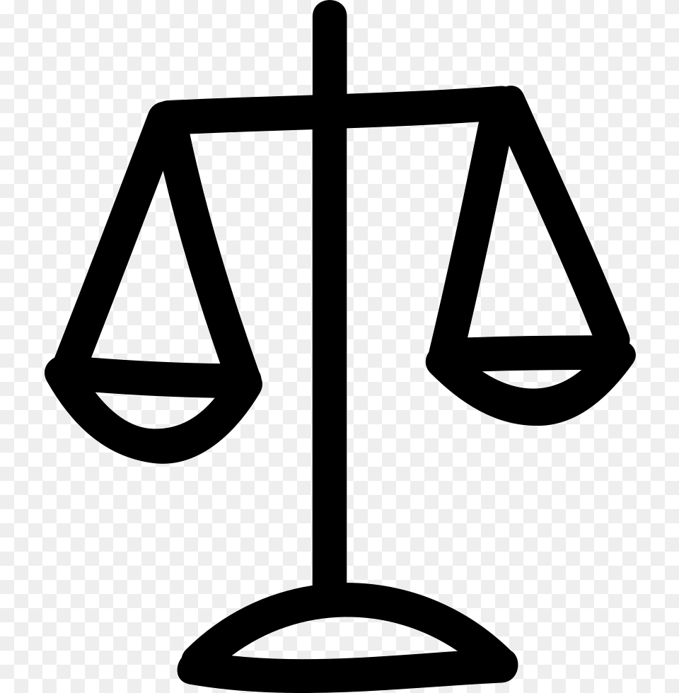 Balance Scale Hand Drawn Symbol, Cross Free Png