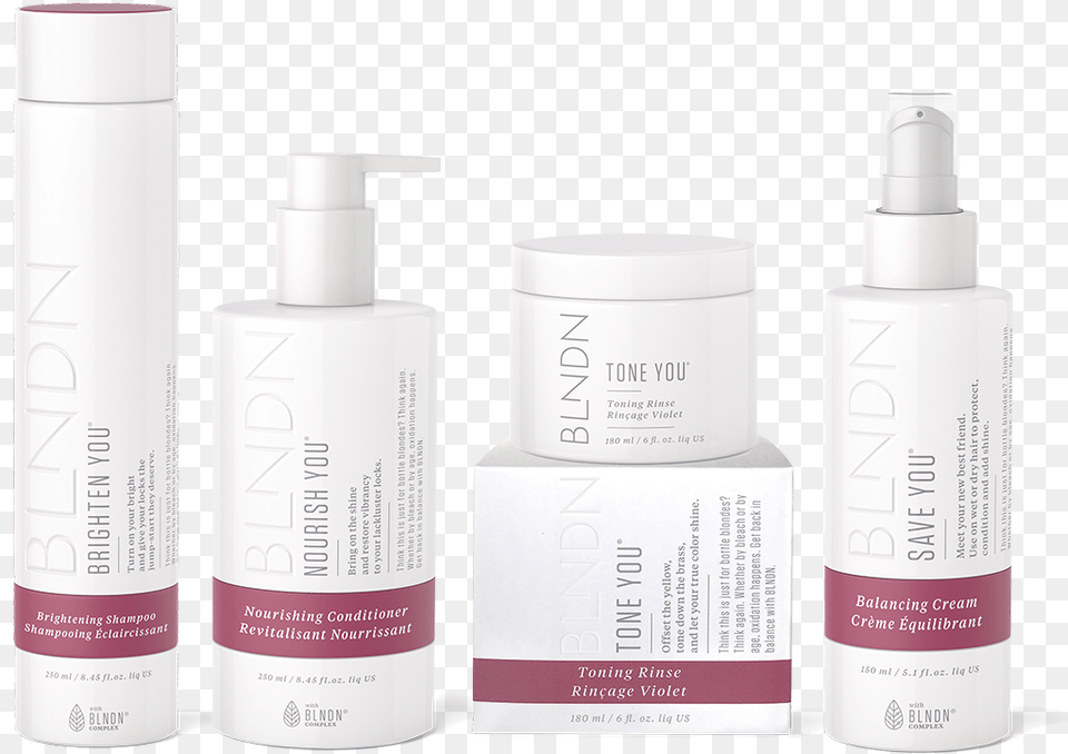 Balanced Blondeclass Cosmetics, Bottle, Lotion, Perfume, Can Png Image