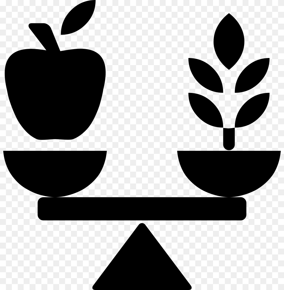 Balanced Diet Comments Diet Icon, Stencil, Silhouette, Leaf, Plant Png