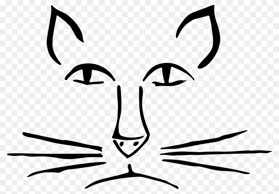 Balancing Cat Drawing Face Tail, Gray Free Transparent Png
