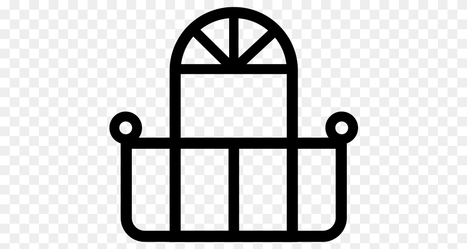 Balcony Building Estate Icon With And Vector Format For Free, Gray Png Image