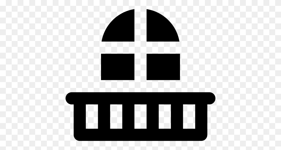 Balcony Icon, Gray Free Transparent Png