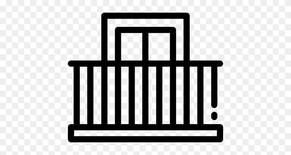 Balcony Icon, Gray Free Png Download