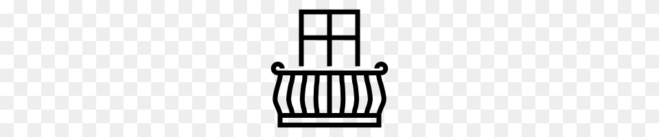 Balcony Icons Noun Project, Gray Png Image