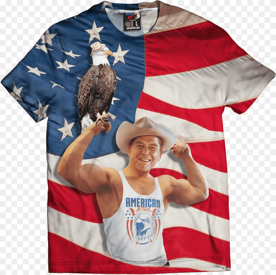 Bald Eagle, T-shirt, Clothing, Adult, Person Png Image