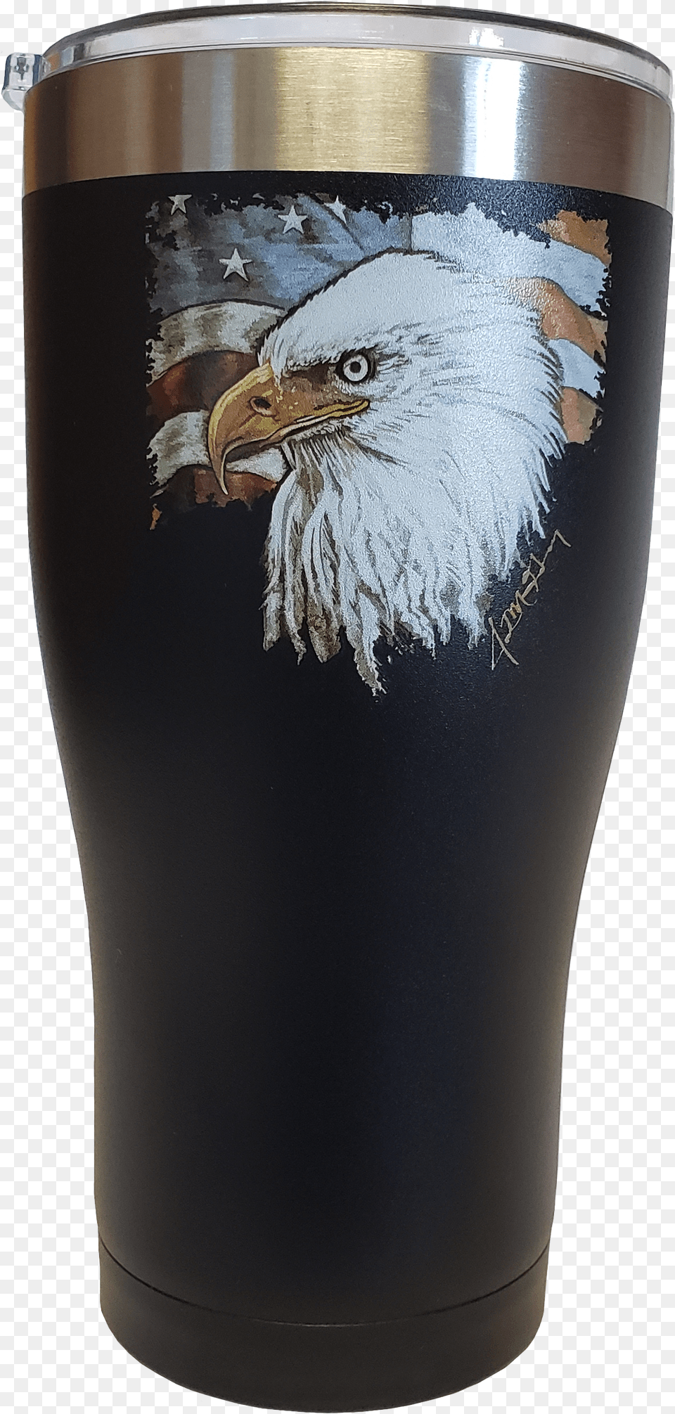 Bald Eagle, Glass, Alcohol, Bird, Beverage Free Transparent Png