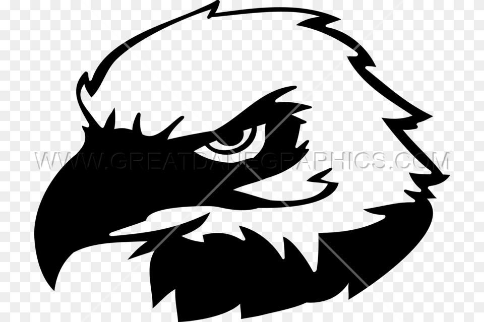 Bald Eagle Clip Art Black And White Eagle Head, Bow, Weapon, Dragon Free Png Download