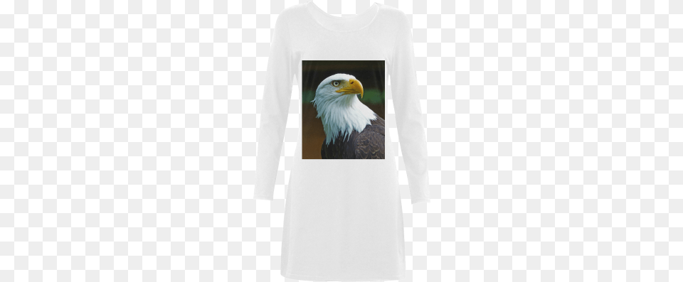 Bald Eagle Head 001 01 Demeter Long Sleeve Nightdress Bald Eagle Head 02 Beach Towel, Animal, Beak, Bird, Clothing Free Transparent Png