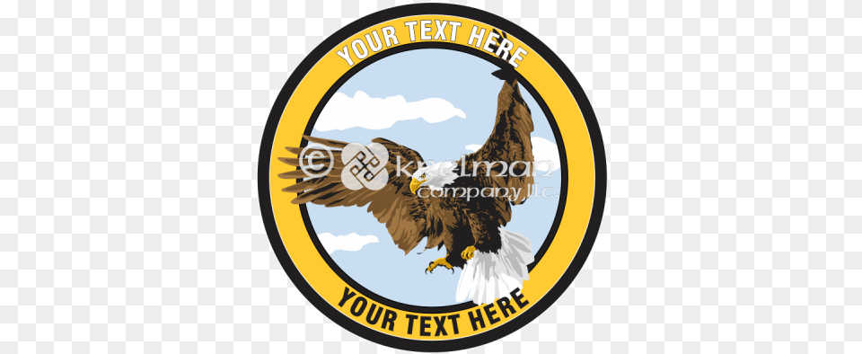 Bald Eagle In Flight Emblem, Animal, Bird, Bald Eagle, Chicken Free Png