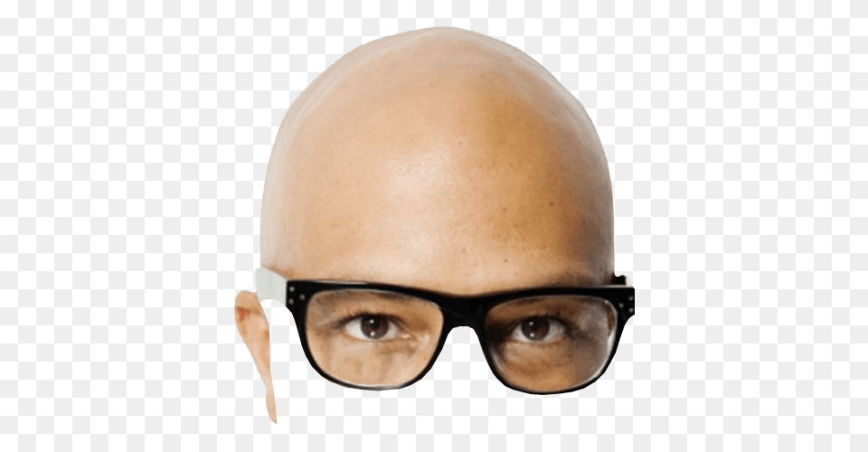 Bald Head And Glasses Background Accessories, Adult, Male, Man Png Image