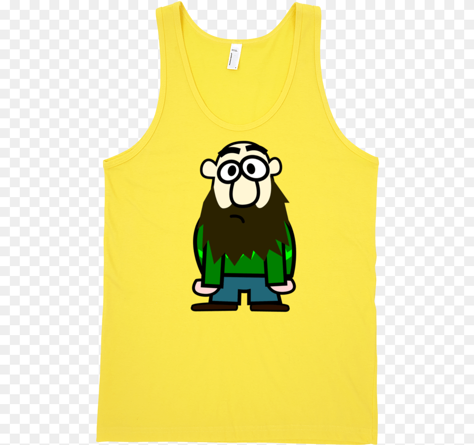 Bald Man Fine Jersey Tank Top Unisex By Itee, Clothing, Tank Top, Face, Head Free Png