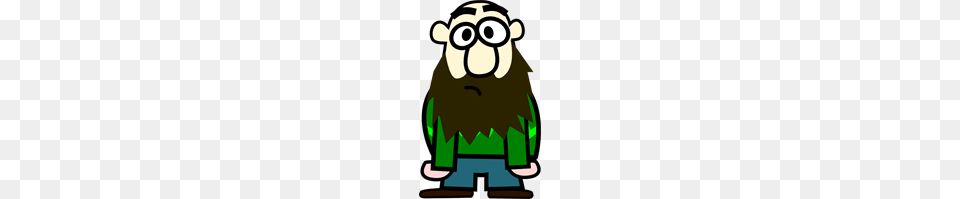 Bald Man With Beard Cartoon Clip Art For Web, Animal, Wildlife, Mammal, Person Free Png Download
