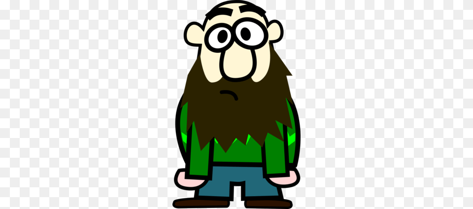 Bald Man With Beard Clipart, Animal, Wildlife, Baby, Person Free Png