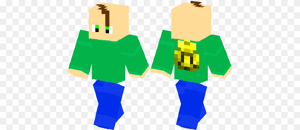 Baldi Minecraft Skin Minecraft Hub, Clothing, T-shirt, Boy, Child Free Png