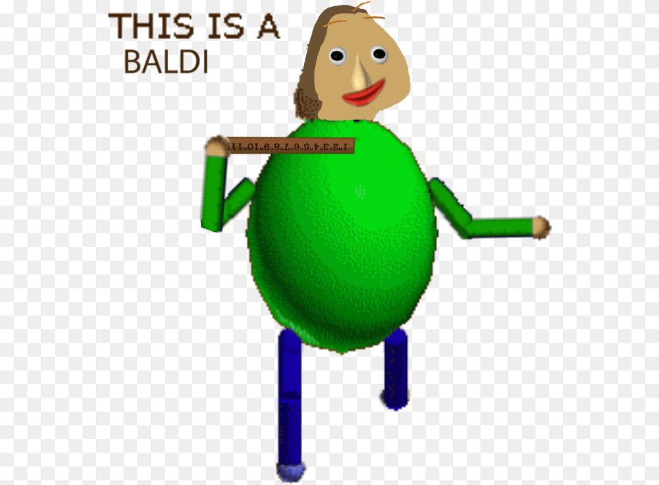 Baldi Sticker By Fnafergamer Basics A Bully, Green, Sphere, Tennis Ball, Ball Free Transparent Png