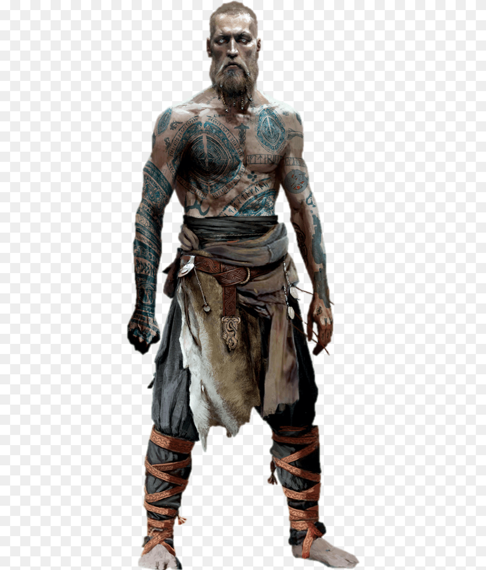 Baldur God Of War, Person, Skin, Tattoo, Adult Free Png