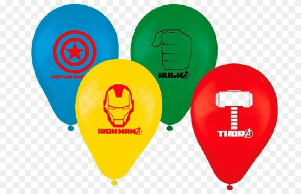 Bales De Aniversrio Bexigas Dos Avengers Pacote Com Balao Vingadores, Guitar, Musical Instrument, Balloon, Plectrum Png Image