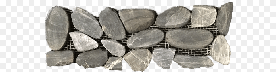 Bali Black Flat Split Cobblestone Border Stone Wall, Path, Slate, Rock, Pebble Free Transparent Png