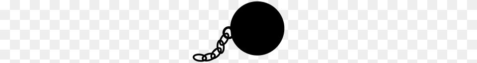 Ball And Chain, Gray Free Png Download