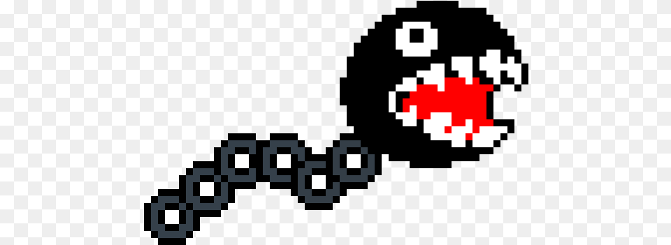 Ball And Chain Mario Chain Chomp Pixel, Qr Code Png