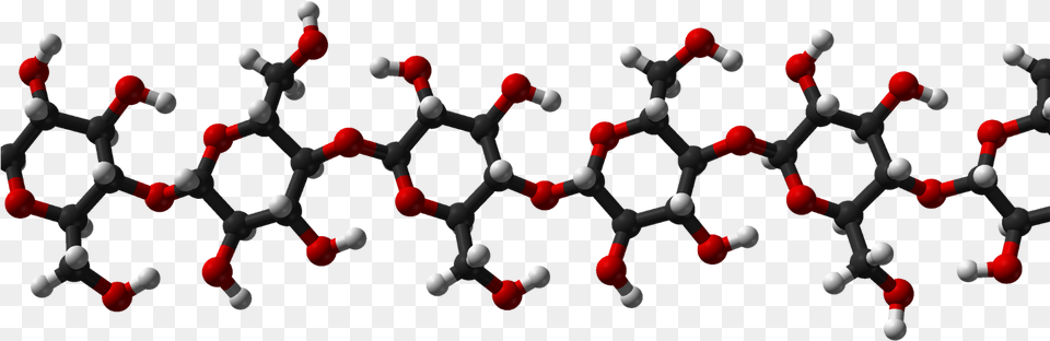 Ball And Stick Model Of Starch Polysaccharide Ppt, Pattern Free Png Download